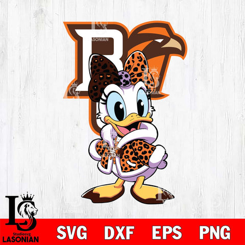 Bowling Green Falcons Fancy Daisy Duck Disney Svg Eps Dxf Png File, Digital Download, Instant Download