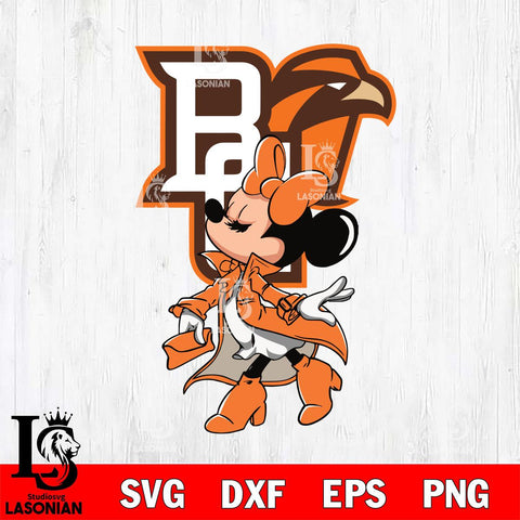 Bowling Green Falcons Glamorous Minnie Svg Eps Dxf Png File, Digital Download, Instant Download