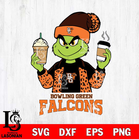 Bowling Green Falcons Grinch 2 coffee Svg Eps Dxf Png File, Digital Download, Instant Download