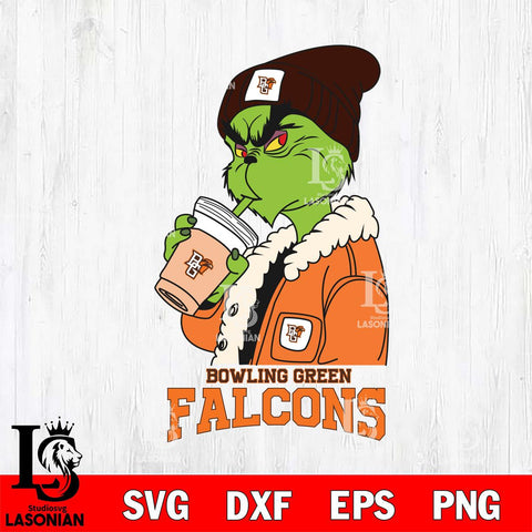 Bowling Green Falcons Grinch Bougie Football Svg Eps Dxf Png File, Digital Download, Instant Download