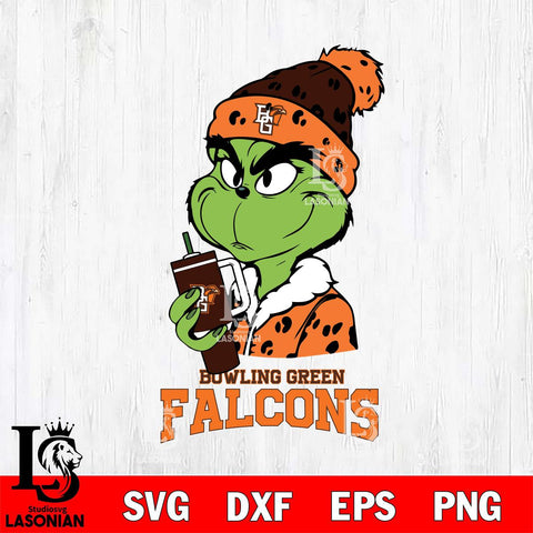 Bowling Green Falcons Grinch Bougie Leopard Svg Eps Dxf Png File, Digital Download, Instant Download