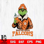 Bowling Green Falcons Grinch Christmas Cut Files Cricut, Svg Dxf Eps Png file, Digital download , Silhouette