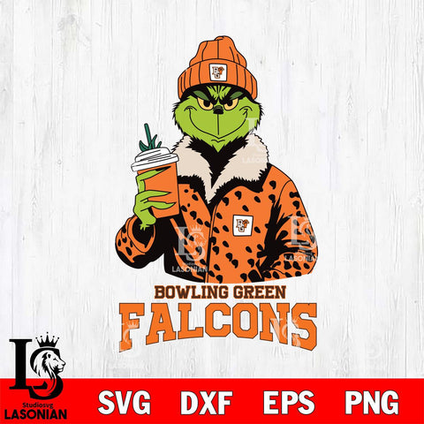 Bowling Green Falcons Grinch Leopard Svg Eps Dxf Png File, Digital Download, Instant Download