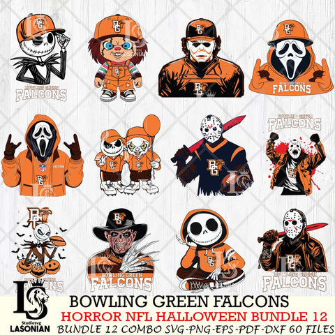 Bowling Green Falcons Halloween Bundle 12 SVG Svg Eps Dxf Png File, NCAA bundle svg, Digital Download, Instant Download