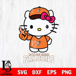 Bowling Green Falcons Hello Kitty Best Fan Svg Eps Dxf Png File, Digital Download, Instant Download