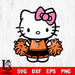 Bowling Green Falcons Hello Kitty Cheerleader 2 Svg Eps Dxf Png File, Digital Download, Instant Download