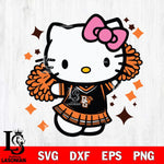 Bowling Green Falcons Hello Kitty Cheerleader 4 Svg Eps Dxf Png File, Digital Download, Instant Download