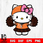 Bowling Green Falcons Hello Kitty Cheerleader 5 Svg Eps Dxf Png File, Digital Download, Instant Download