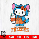 Bowling Green Falcons Hello Kitty Stitch Svg Eps Dxf Png File, NCAA svg, Digital Download, Instant Download