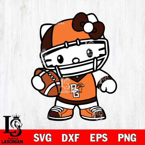 Bowling Green Falcons Hello Kitty sport 2 Svg Eps Dxf Png File, NCAA svg, Digital Download, Instant Download