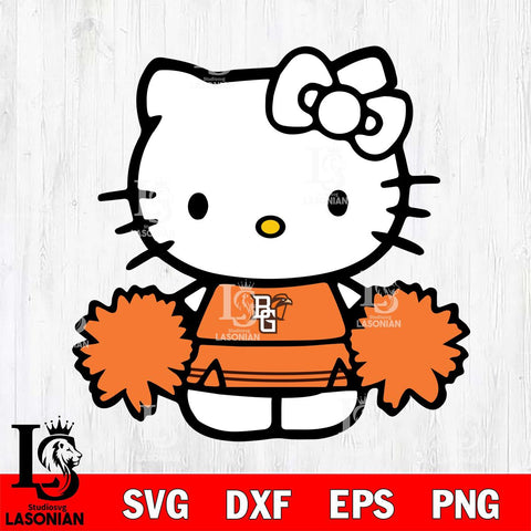 Bowling Green Falcons Hello Kitty sport 3 Svg Eps Dxf Png File, NCAA svg, Digital Download, Instant Download