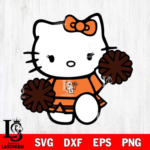 Bowling Green Falcons Hello Kitty sport 4 Svg Eps Dxf Png File, NCAA svg, Digital Download, Instant Download