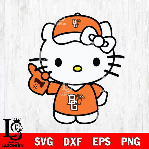 Bowling Green Falcons Hello Kitty sport 5 Svg Eps Dxf Png File, NCAA svg, Digital Download, Instant Download