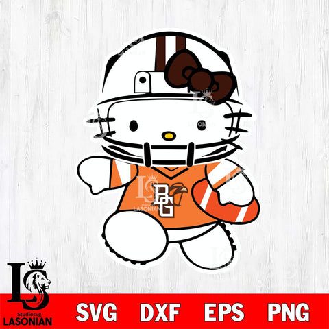 Bowling Green Falcons Hello Kitty sport 8 Svg Eps Dxf Png File, NCAA svg, Digital Download, Instant Download