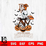 Bowling Green Falcons Jack Skellington 2 halloween Svg Eps Dxf Png File, NCAA svg, Digital Download, Instant Download