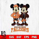 Bowling Green Falcons Mickey Minnie Mouse Football Svg Eps Dxf Png File, NCAA svg , File Cut , Digital Download , Instant Download, Cut Svg Files