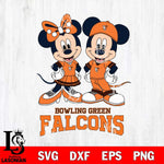 Bowling Green Falcons Mickey Minnie Mouse rugby ball Svg Eps Dxf Png File, NCAA svg , File Cut , Digital Download , Instant Download, Cut Svg Files