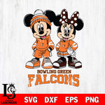 Bowling Green Falcons Mickey Minnie Rugby Hoodie Svg Eps Dxf Png File, NCAA svg , File Cut , Digital Download , Instant Download, Cut Svg Files