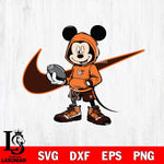 Bowling Green Falcons Mickey Wearing Hoodie Sport Svg Eps Dxf Png File, NCAA svg, Digital Download, Instant Download