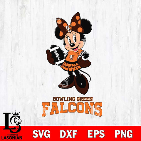 Bowling Green Falcons Minnie Mouse, Svg Eps Dxf Png File, Digital Download