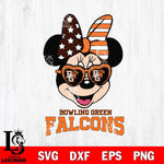 Bowling Green Falcons Minnie Mouse Love 2, Svg Eps Dxf Png File, Digital Download