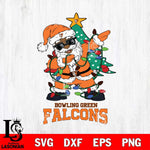 Bowling Green Falcons Santa Claus Ugly Christmas Svg dxf eps png pdf file,NCAA svg,Digital Download,Cricut file