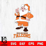 Bowling Green Falcons Santa claus Svg dxf eps png pdf file,NCAA svg,Digital Download,Cricut file