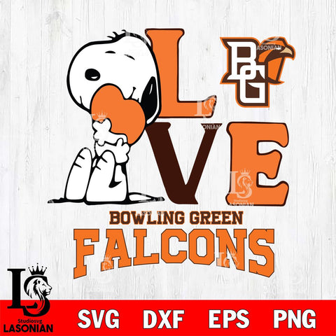 Bowling Green Falcons Snoopy Sport 10 Svg Eps Dxf Png File, Digital Download