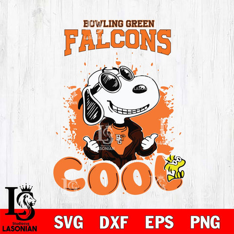 Bowling Green Falcons Snoopy Sport 7 Svg Eps Dxf Png File, Digital Download