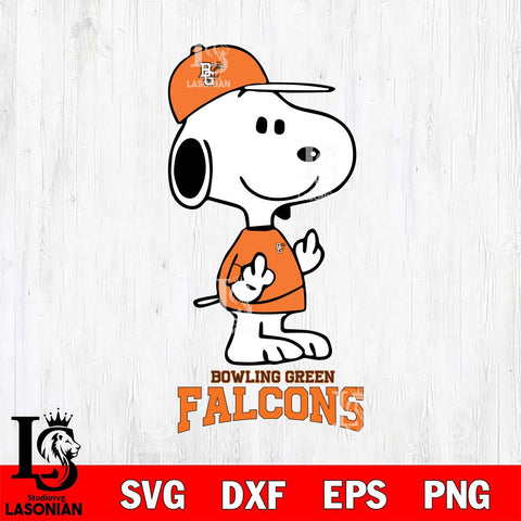 Bowling Green Falcons Snoopy Sport 8 Svg Eps Dxf Png File, Digital Download