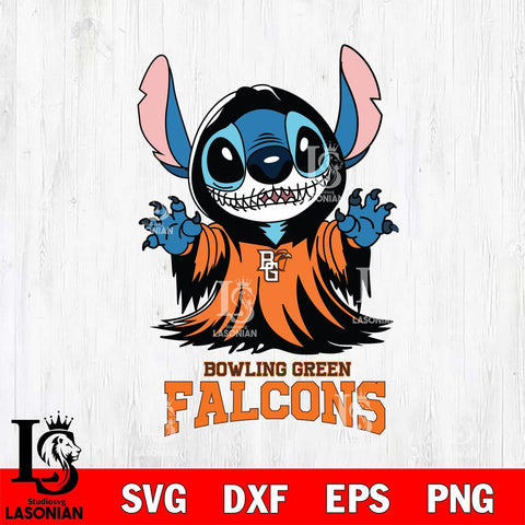 Bowling Green Falcons Stitch Ghost Svg Eps Dxf Png File, NCAA svg, Digital Download, Instant Download