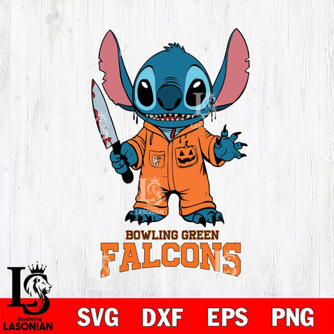 Bowling Green Falcons Stitch Horror 2 Svg Eps Dxf Png File, NCAA svg, Digital Download, Instant Download