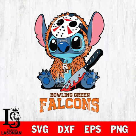 Bowling Green Falcons Stitch Jason Voorhees Svg Eps Dxf Png File, NCAA svg, Digital Download, Instant Download