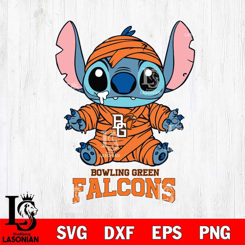 Bowling Green Falcons Stitch Mummy Svg Eps Dxf Png File, NCAA svg, Digital Download, Instant Download