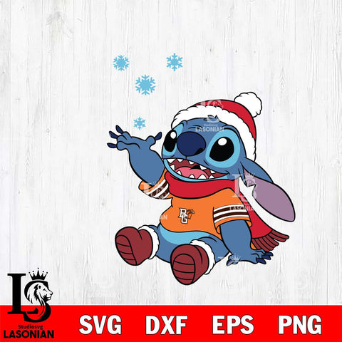 Bowling Green Falcons Stitch Wearing Winter Scarf Svg Eps Dxf Png File, Digital Download, Instant Download