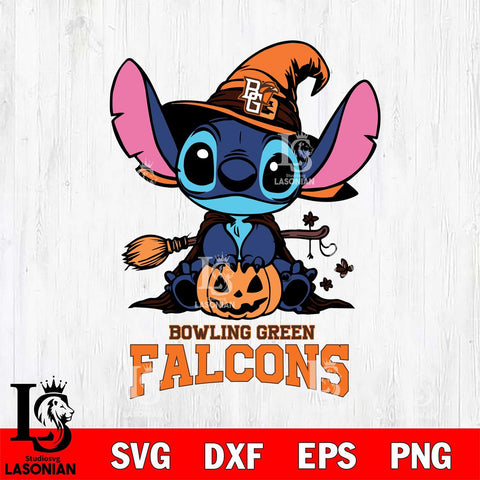 Bowling Green Falcons Stitch witch Svg Eps Dxf Png File, NCAA svg, Digital Download, Instant Download