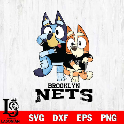 Brooklyn Nets Bluey Chilli Dance Mode Svg Eps Dxf Png File, Digital Download, Instant Download