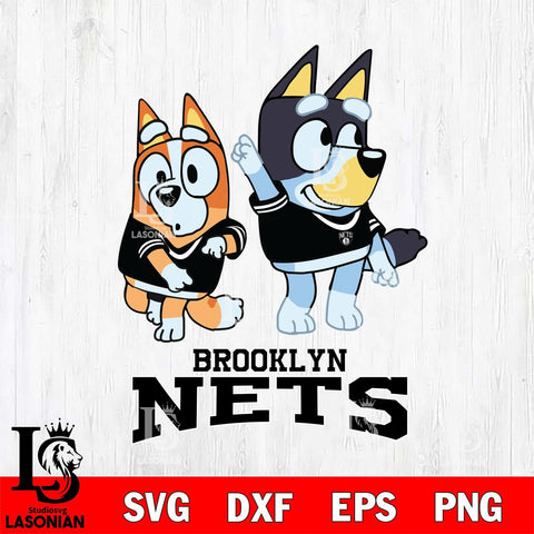 Brooklyn Nets Bluey Chilli Mode Dance Svg Eps Dxf Png File, Digital Download, Instant Download