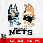 Brooklyn Nets Bluey Chilli Sport Svg Eps Dxf Png File, Digital Download, Instant Download