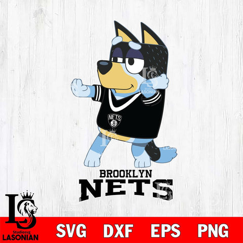 Brooklyn Nets Bluey Dad Dance Svg Eps Dxf Png File, Digital Download, Instant Download