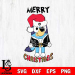 Brooklyn Nets Bluey Merry Christmas Bluey Santa Claus Svg Eps Dxf Png File, Digital Download