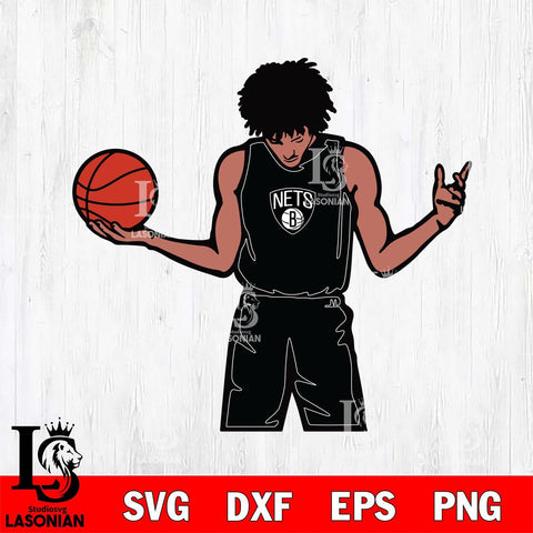 Brooklyn Nets Boy Basketball Svg Eps Dxf Png File, Digital Download, Instant Download