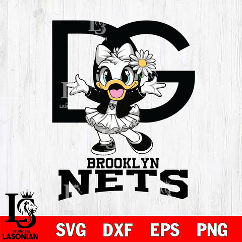 Brooklyn Nets Dolce And Gabbana Daisy Duck Disney Svg Eps Dxf Png File, Digital Download, Instant Download