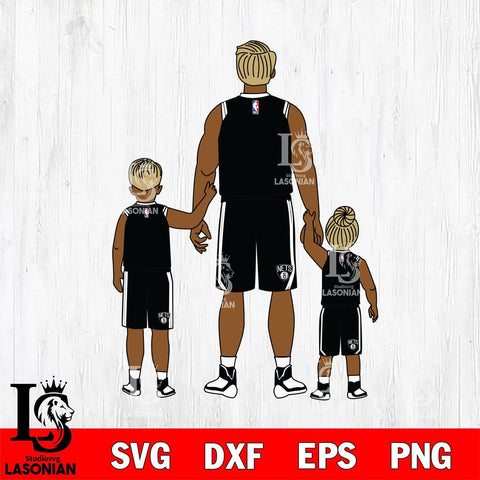 Brooklyn Nets Father day , Best Dad Ever , NBA Basketball Svg Eps Dxf Png File, Digital Download, Instant Download