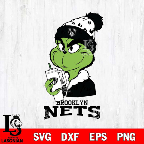 Brooklyn Nets Grinch Bougie Leopard Svg Eps Dxf Png File, Digital Download, Instant Download