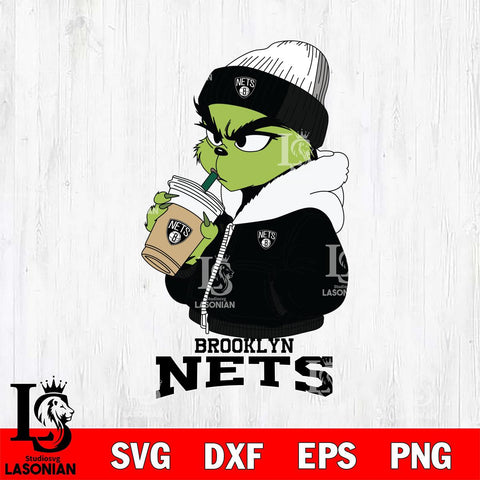 Brooklyn Nets Grinch Bougie Sport Svg Eps Dxf Png File, Digital Download, Instant Download