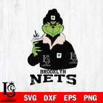 Brooklyn Nets Grinch Christmas Cut Files Cricut, Svg Dxf Eps Png file , Silhouette