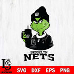 Brooklyn Nets Grinch Football Christmas Cut Files Cricut, Svg Dxf Eps Png file , Silhouette