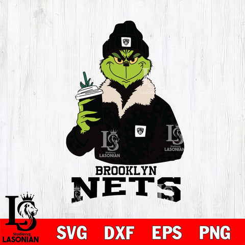 Brooklyn Nets Grinch Leopard Svg Eps Dxf Png File, Digital Download, Instant Download