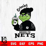 Brooklyn Nets Grinchy Bougie Christmas Cut Files Cricut, Svg Dxf Eps Png file , Silhouette